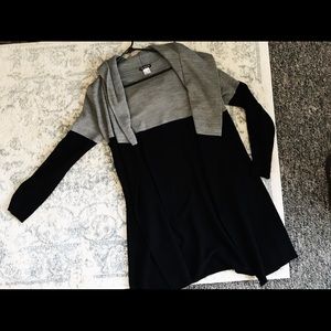 Hooded Colorblocked Cardigan